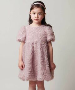 Tartine et Chocolat / タルティーヌ エ ショコラ ドレス | 立体フリルチュール フォーマルドレス(90-140cm)