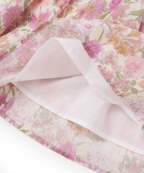 Tartine et Chocolat / タルティーヌ エ ショコラ ミニ丈・ひざ丈ワンピース | 【日本製】【お揃い】リバティ(MARINA'S WALK)プリントタナローン 水彩花柄ワンピース(90~140cm) | 詳細13