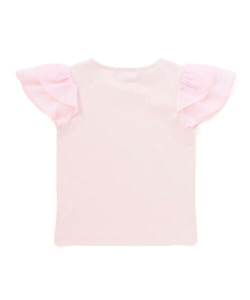 Tartine et Chocolat / タルティーヌ エ ショコラ Tシャツ | 【お揃い】リバティ（MARINA'S WALK）プリントリボンモチーフ 袖シフォンTシャツ(100~140cm) | 詳細5