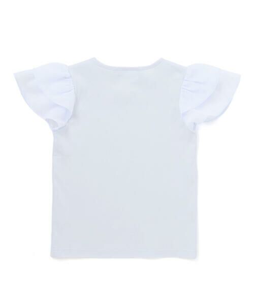 Tartine et Chocolat / タルティーヌ エ ショコラ Tシャツ | 【お揃い】リバティ（MARINA'S WALK）プリントリボンモチーフ 袖シフォンTシャツ(100~140cm) | 詳細8