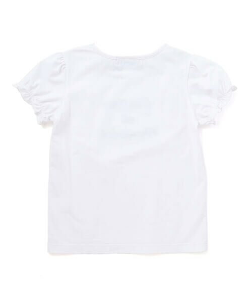 Tartine et Chocolat / タルティーヌ エ ショコラ Tシャツ | ベア天竺 フラワーモチーフ ロゴ刺しゅうTシャツ(100~140cm) | 詳細10