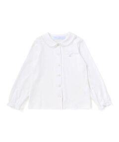 Tartine et Chocolat / タルティーヌ エ ショコラ シャツ・ブラウス | 【お揃い】シルケットスムース 襟レース長袖ブラウス(100〜140cm)