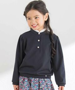 Tartine et Chocolat / タルティーヌ エ ショコラ Tシャツ | フリルスタンドカラー ポンチプルオーバー(100~140cm)