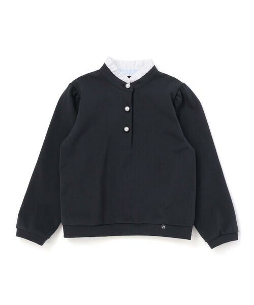 Tartine et Chocolat / タルティーヌ エ ショコラ Tシャツ | フリルスタンドカラー ポンチプルオーバー(100~140cm) | 詳細3