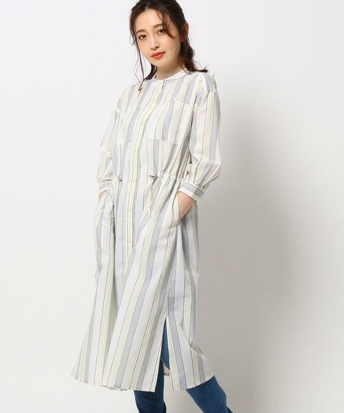 セール 洗濯機可 ストライプワンピース ミニ丈 ひざ丈ワンピース The Shop Tk ザ ショップ ティーケー ファッション通販 タカシマヤファッションスクエア