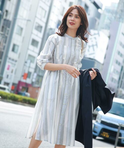 セール 洗濯機可 ストライプワンピース ミニ丈 ひざ丈ワンピース The Shop Tk ザ ショップ ティーケー ファッション通販 タカシマヤファッションスクエア