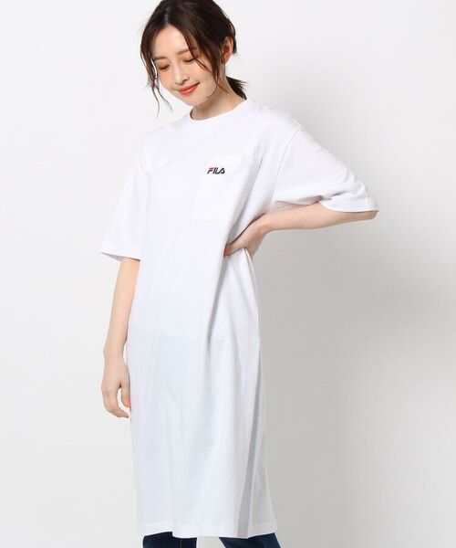 セール Fila フィラ Tシャツワンピース ミニ丈 ひざ丈ワンピース The Shop Tk ザ ショップ ティーケー ファッション通販 タカシマヤファッションスクエア