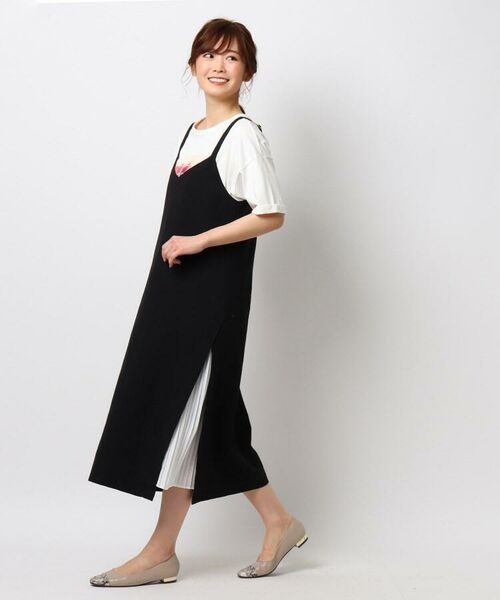 サイドシアープリーツキャミワンピース ミニ丈 ひざ丈ワンピース The Shop Tk ザ ショップ ティーケー ファッション通販 タカシマヤファッションスクエア