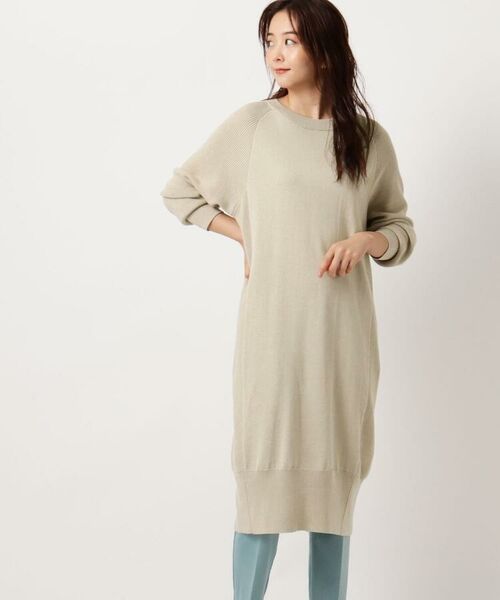 セール ストンとしたiラインシルエットのニットワンピース ミニ丈 ひざ丈ワンピース The Shop Tk ザ ショップ ティーケー ファッション通販 タカシマヤファッションスクエア