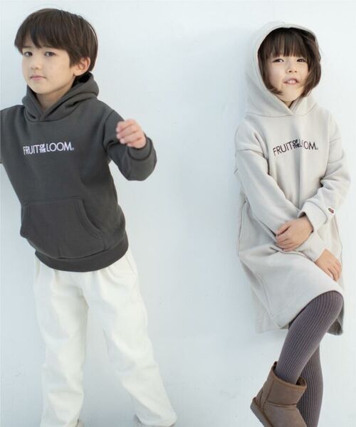 セール Fruits Of The Loom フルーツオブザルーム 裏起毛プルパーカーワンピース ミニ丈 ひざ丈ワンピース The Shop Tk ザ ショップ ティーケー ファッション通販 タカシマヤファッションスクエア