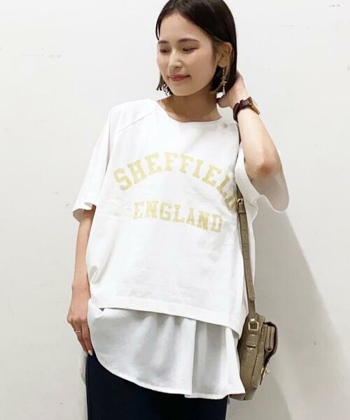 セール カレッジロゴラグランプルオーバー Tシャツ The Shop Tk ザ ショップ ティーケー ファッション通販 タカシマヤファッションスクエア
