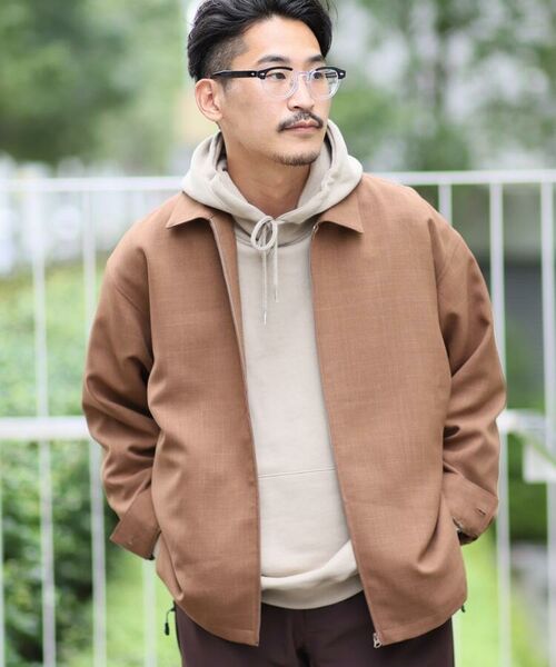 セール 麻調アムンゼンスイングトップ レザーブルゾン ジャケット The Shop Tk ザ ショップ ティーケー ファッション通販 タカシマヤファッションスクエア