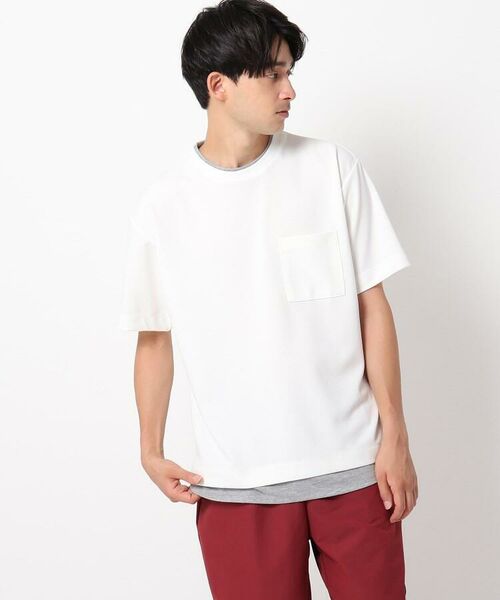 セール 梨地フェイクレイヤードtシャツ カットソー The Shop Tk ザ ショップ ティーケー ファッション通販 タカシマヤファッションスクエア