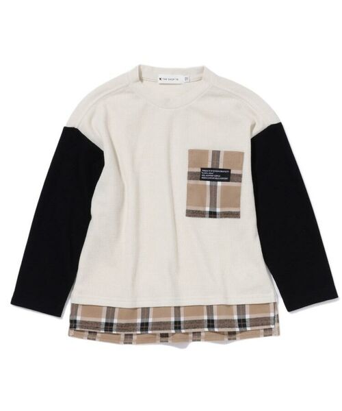 セール 140cmまで ポケットワッフルプルオーバー カットソー The Shop Tk ザ ショップ ティーケー ファッション通販 タカシマヤファッションスクエア