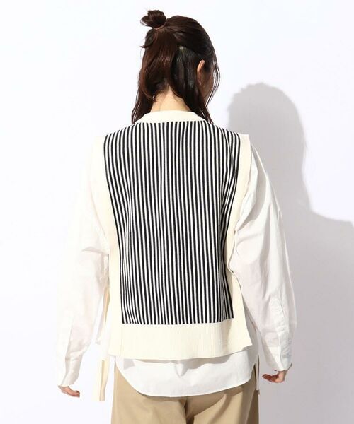セール ストライプニットベスト ベスト The Shop Tk ザ ショップ ティーケー ファッション通販 タカシマヤファッションスクエア