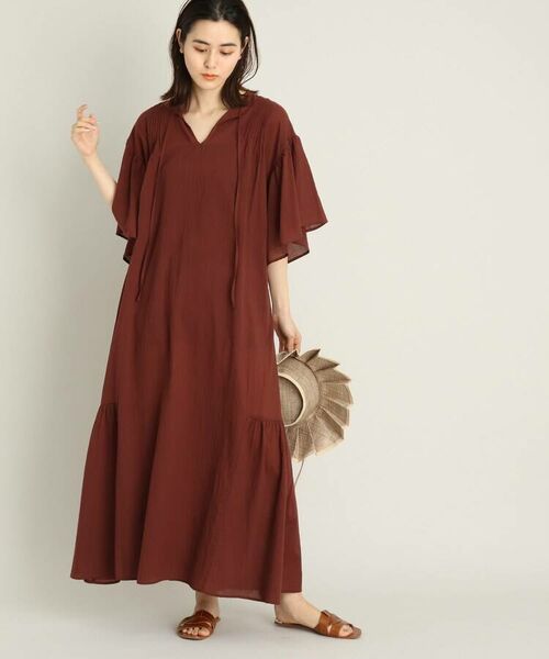セール 洗える リラックス フレア袖カフタンワンピース ロング マキシ丈ワンピース The Shop Tk ザ ショップ ティーケー ファッション通販 タカシマヤファッションスクエア