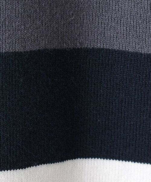 THE SHOP TK / ザ ショップ ティーケー ニット・セーター | マルチボーダー半袖ニットTシャツ | 詳細13