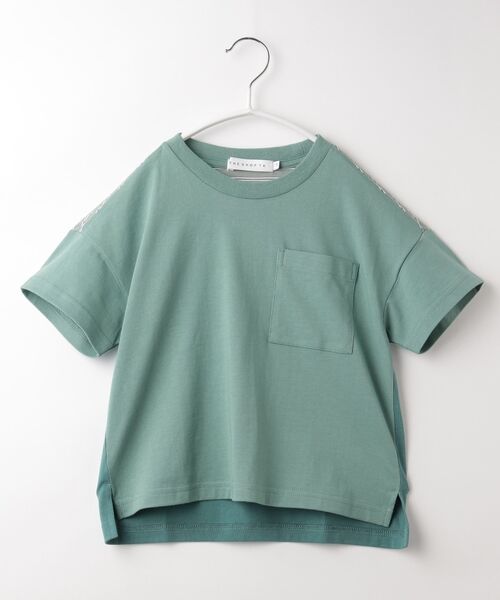THE SHOP TK / ザ ショップ ティーケー Tシャツ | 【100-140】ストライプドッキングTシャツ | 詳細15