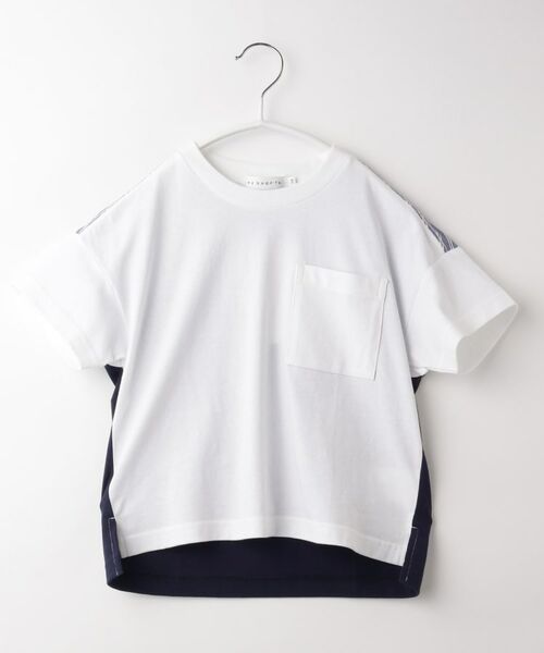 THE SHOP TK / ザ ショップ ティーケー Tシャツ | 【100-140】ストライプドッキングTシャツ | 詳細16