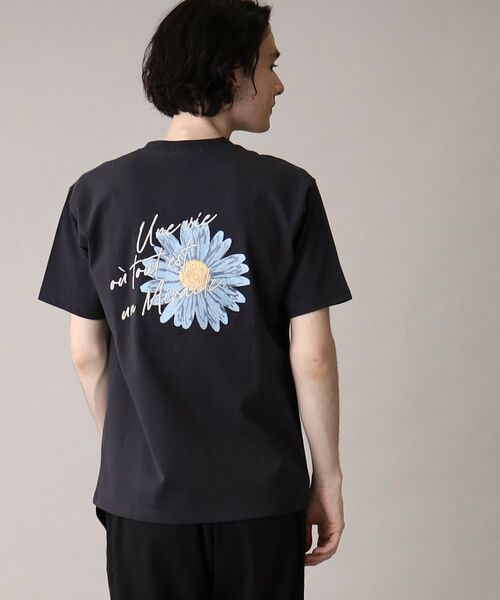 THE SHOP TK / ザ ショップ ティーケー Tシャツ | 【ユニセックスでオススメ】フラワーバック刺繍Tシャツ | 詳細16