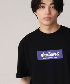 【ユニセックスアイテム】WILDTHINGS/ワイルドシングス別注ボックスロゴTEE