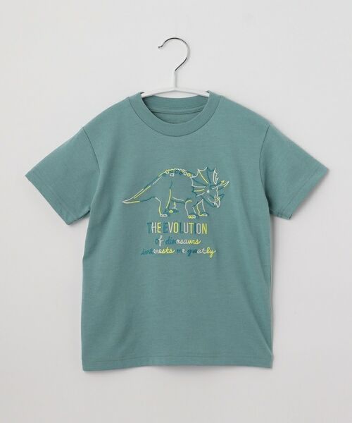 セール】 【100-140】恐竜刺繍Tシャツ （Tシャツ）｜THE SHOP TK / ザ