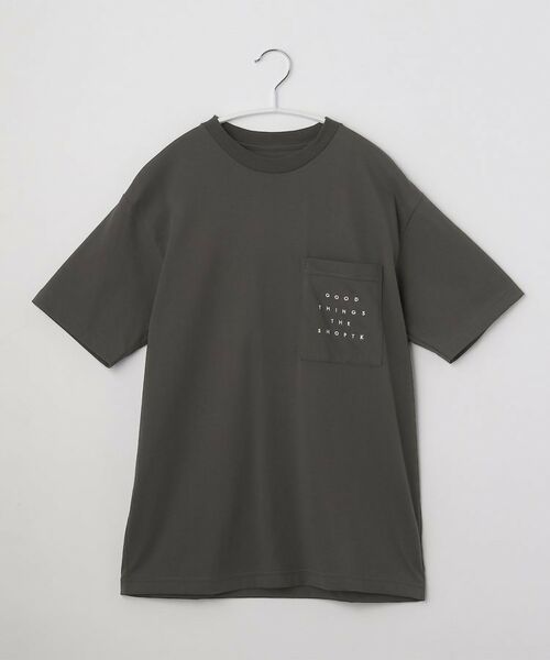 THE SHOP TK / ザ ショップ ティーケー Tシャツ | 【150-160】ポケットロゴ刺繍さらさらTシャツ | 詳細1