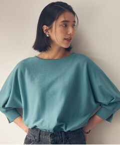 【さらっとやわらか/洗濯機洗い可】袖口スリットドルマンニット<Healthy Knit>