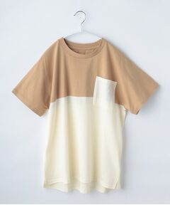 【150－160／お家で洗える！】配色ドルマンTEE