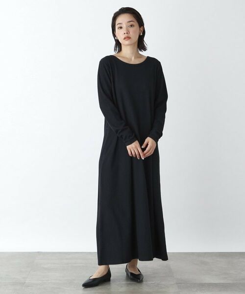 THE SHOP TK / ザ ショップ ティーケー ロング・マキシ丈ワンピース | ぽこぽこカーディガン＆リブフレアワンピースセット | 詳細11