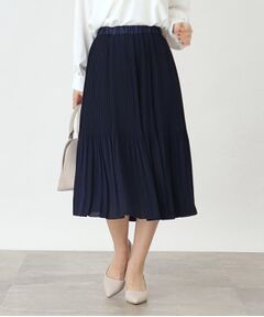 【セレモニー/入卒/通勤スタイル】ランダムプリーツスカート
