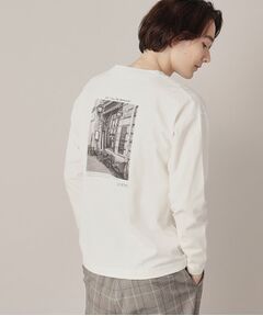 FrenchプリントフォトTシャツ