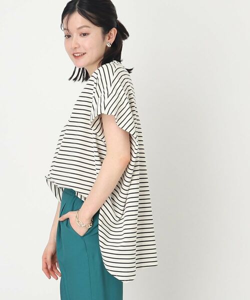 THE SHOP TK / ザ ショップ ティーケー カットソー | 【魅せる体形カバー服】さらさらフレア袖Tシャツ/手洗い可 | 詳細25