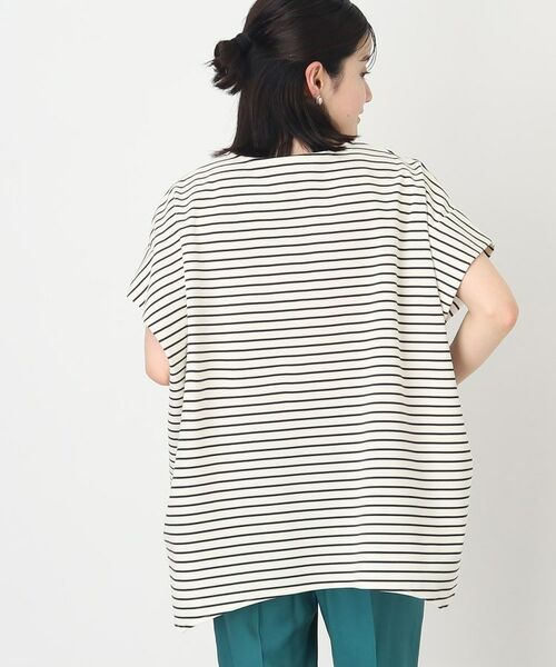 THE SHOP TK / ザ ショップ ティーケー カットソー | 【魅せる体形カバー服】さらさらフレア袖Tシャツ/手洗い可 | 詳細26