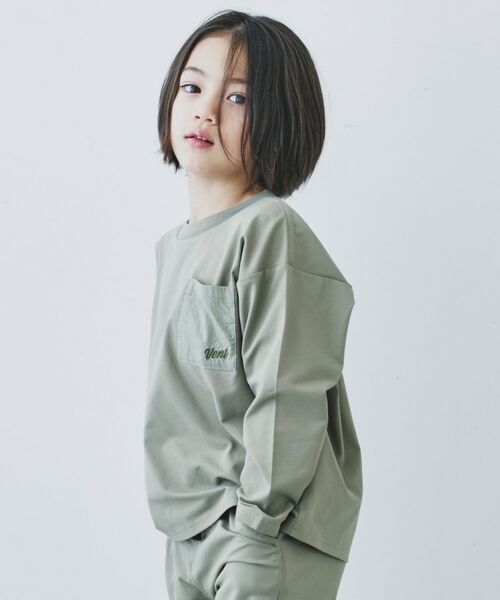 THE SHOP TK / ザ ショップ ティーケー カットソー | 【110-160】マルチファンクション長袖Tシャツ/吸水速乾・UV・イージーケア | 詳細5