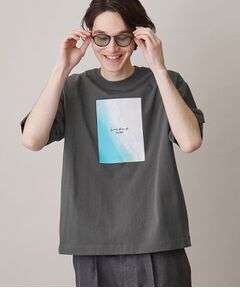 【サスティナブル素材】FRESH NATUREデザイン刺繍Tシャツ プリント