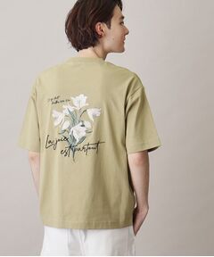 【サスティナブル素材】FRESH NATUREデザイン刺繍Tシャツ プリント