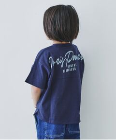 【110-150】オーガビッツコットンバックプリントTシャツ