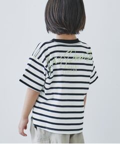 【110-150】オーガビッツコットンバックプリントTシャツ