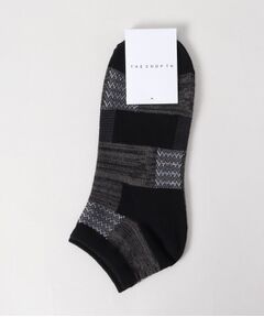 パッチワーク柄ショートSOX