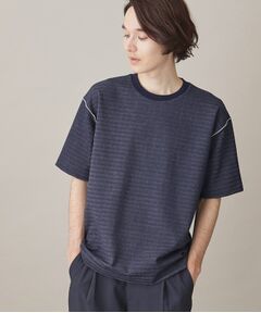 【ユニセックスでオススメ】ポンチシャドーボーダー半袖Tシャツ