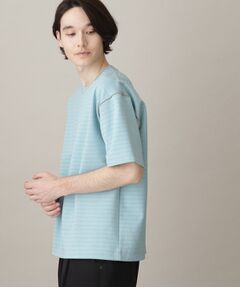 【ユニセックスでオススメ】ポンチシャドーボーダー半袖Tシャツ