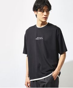 【接触冷感】ポンチフェイクレイヤードTシャツ