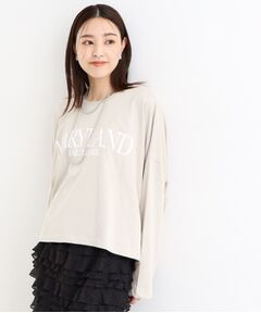 ルーズシルエットロゴTシャツ【洗える】