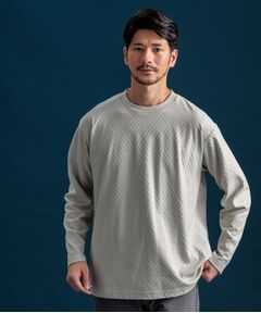 リンクスジャカード長袖Ｔシャツ