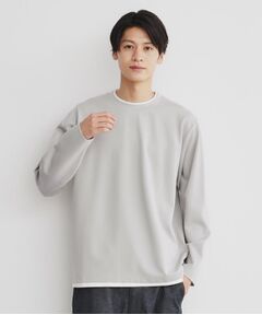 ポンチフェイクレイヤード長袖Tシャツ