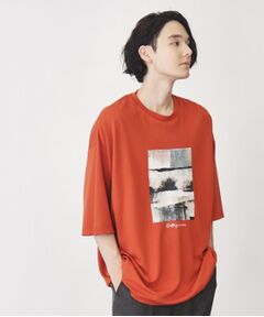 ポンチビッグシルエットプリントTシャツ