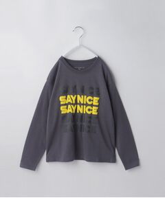 【110-130】オーガビッツコットン長袖Tシャツ/洗濯機OK