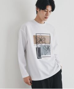 ステッチワークグラフィックロンTシャツ