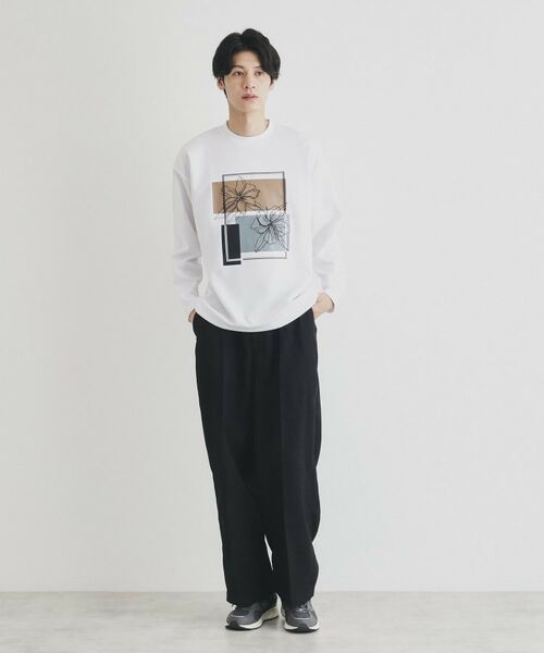 THE SHOP TK / ザ ショップ ティーケー Tシャツ | ステッチワークグラフィックロンTシャツ | 詳細7